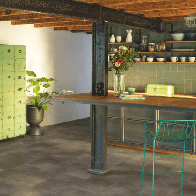 QUICK STEP : OXIDIZED ROCK ORO BASE VINYL FLOORING TILES LVT AVSTT40235
