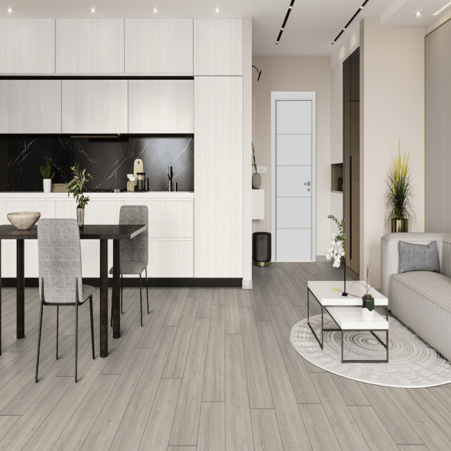 Stepclick Devine oak 12mm V groove laminate flooring AC5