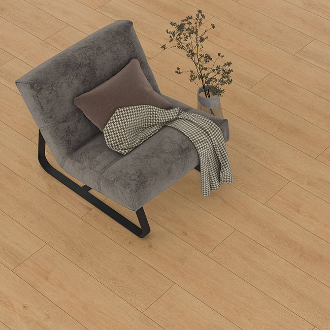 Stepclick wings Lark oak V groove 8mm laminate flooring AC5