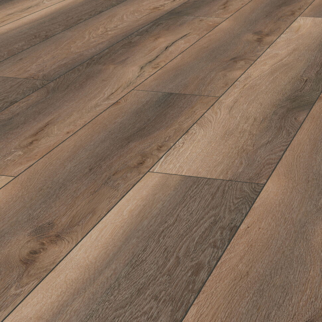 Kronotex gnarrenburg oak brown 12mm V groove AC5 laminate flooring