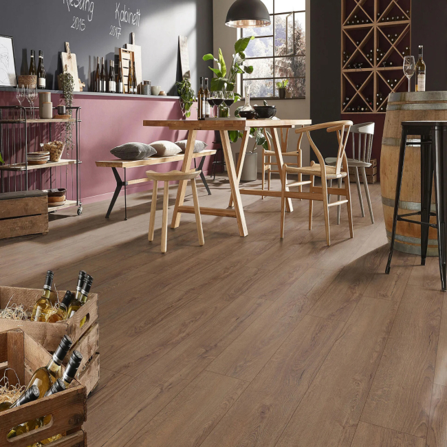 Krono Horizon oak coffee 8mm v groove laminate flooring