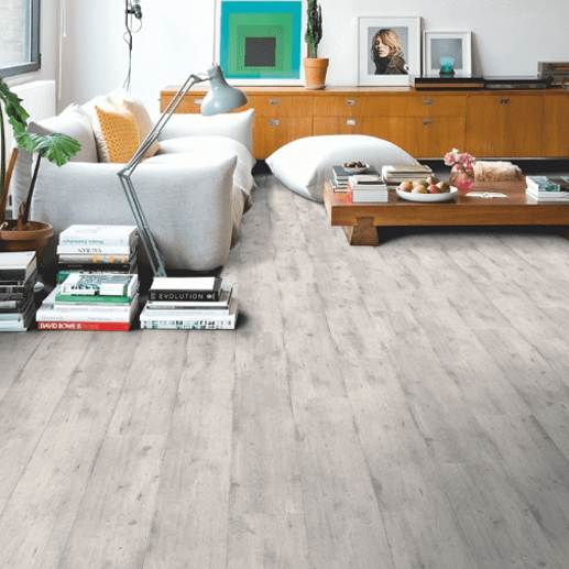 Quick Step Impressive Ultra Concrete Wood Light Grey Laminate Flooring - IMU1861