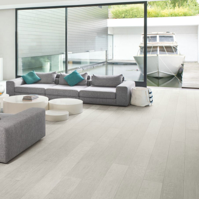 Quick Step Impressive Concrete Wood Light Grey Laminate Flooring - IM1861