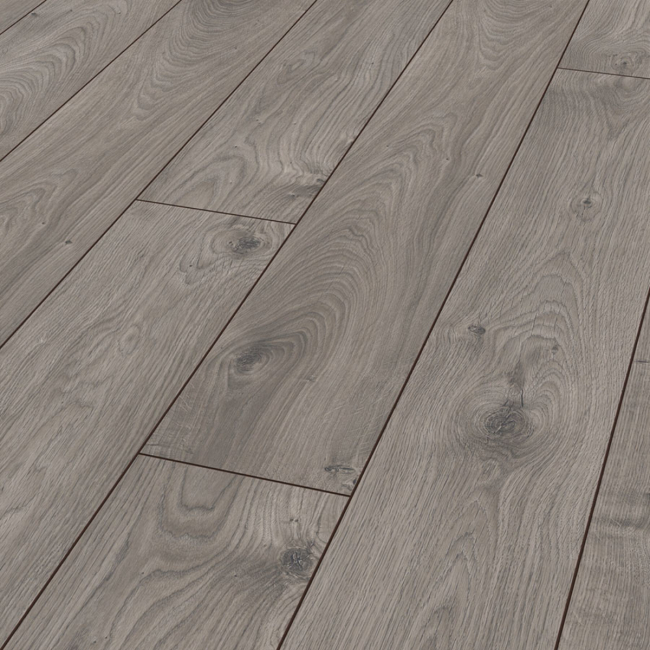 Kronotex Atlas oak anthracite 12mm V groove AC5 laminate flooring