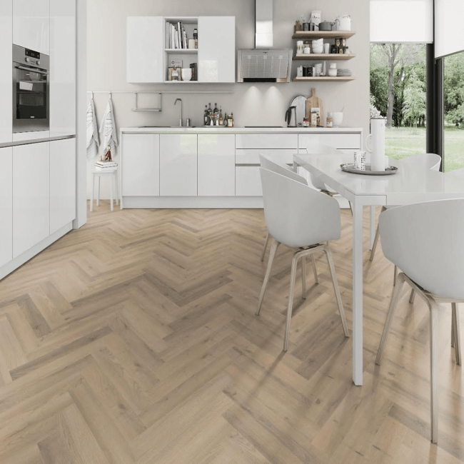 Vintage herringbone limed grey oak 12mm v groove laminate flooring