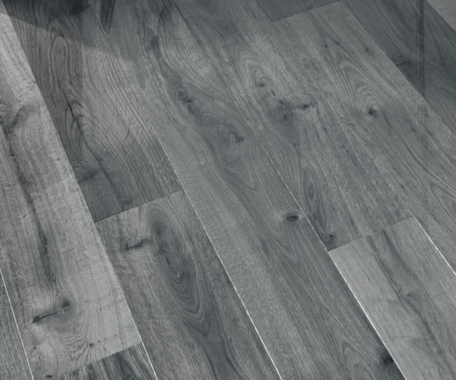 Kaindl oak grey uptown 12mm high gloss V groove laminate flooring