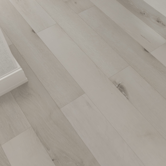 White ash 5mm SPC LVT Heavy duty 0.5 wear layer Click flooring. **Built in underlay**