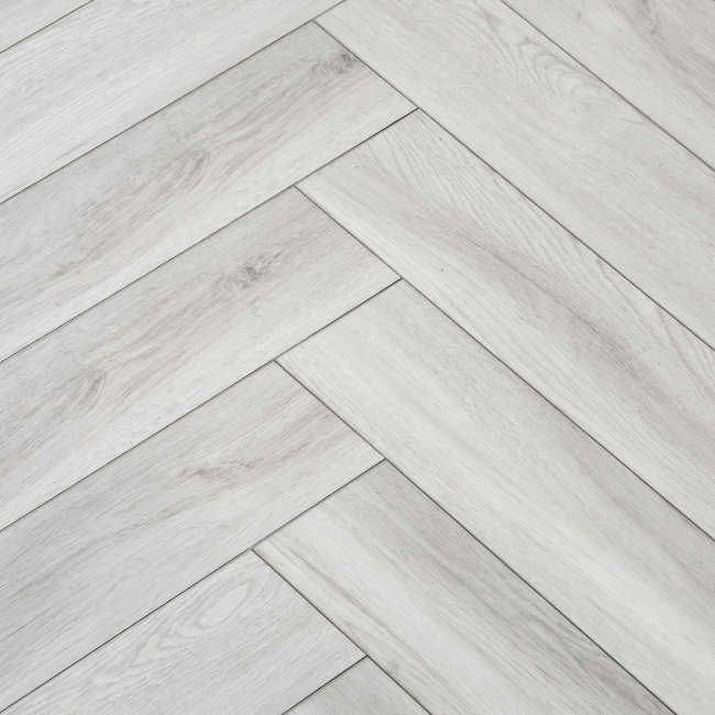 Longevity herringbone light grey oak lvt SPC click flooring **Built in underlay**