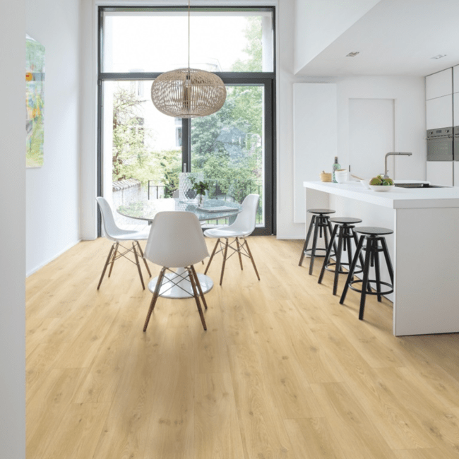 QUICK STEP : DRIFT OAK BEIGE ALPHA BLOS BASE VINYL FLOORING TILES LVT AVSPT40018
