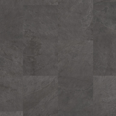 QUICK STEP : BLACK SLATE ORO BASE VINYL FLOORING TILES LVT AVSTT40035