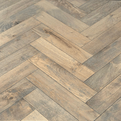 Herringbone Engineered Wood Flooring 14mm Rustic Plank Brushed & Oiled