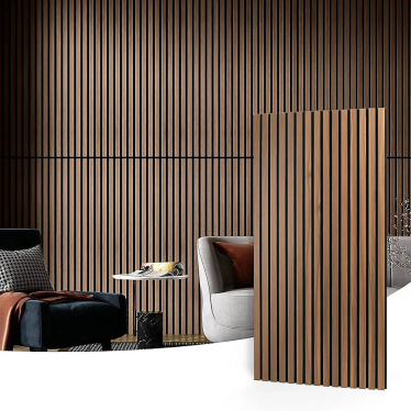Acoustic Wall Panel Chestnut Brown 60cm x 240cm