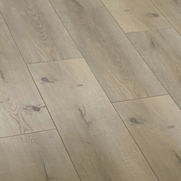 Fusion greige oak 12mm v groove laminate flooring
