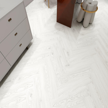 Vintage herringbone snowflake 12mm v groove laminate flooring