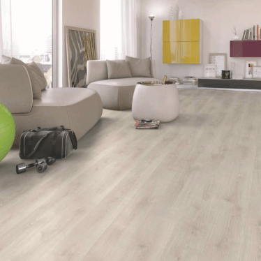 Egger basic White Wilson oak 7mm V groove laminate flooring