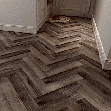 Aged walnut herringbone 5mm SPC LVT Heavy duty 0.5 wear layer Click flooring. **Built in underlay**