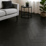 Vintage Herringbone Oak 12mm Black Laminate Flooring