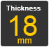  Thickness 18mm